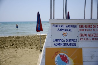 A day at the beach in Larnaca