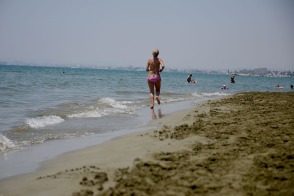 A day at the beach in Larnaca