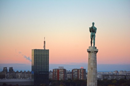 The Victor at sunrise