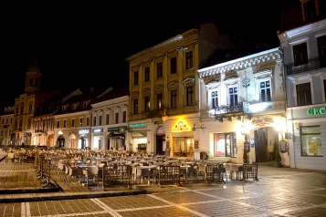 Brașov- The main square at night