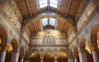 The Romanesque Hall of the Budapest Museum of Fine Arts